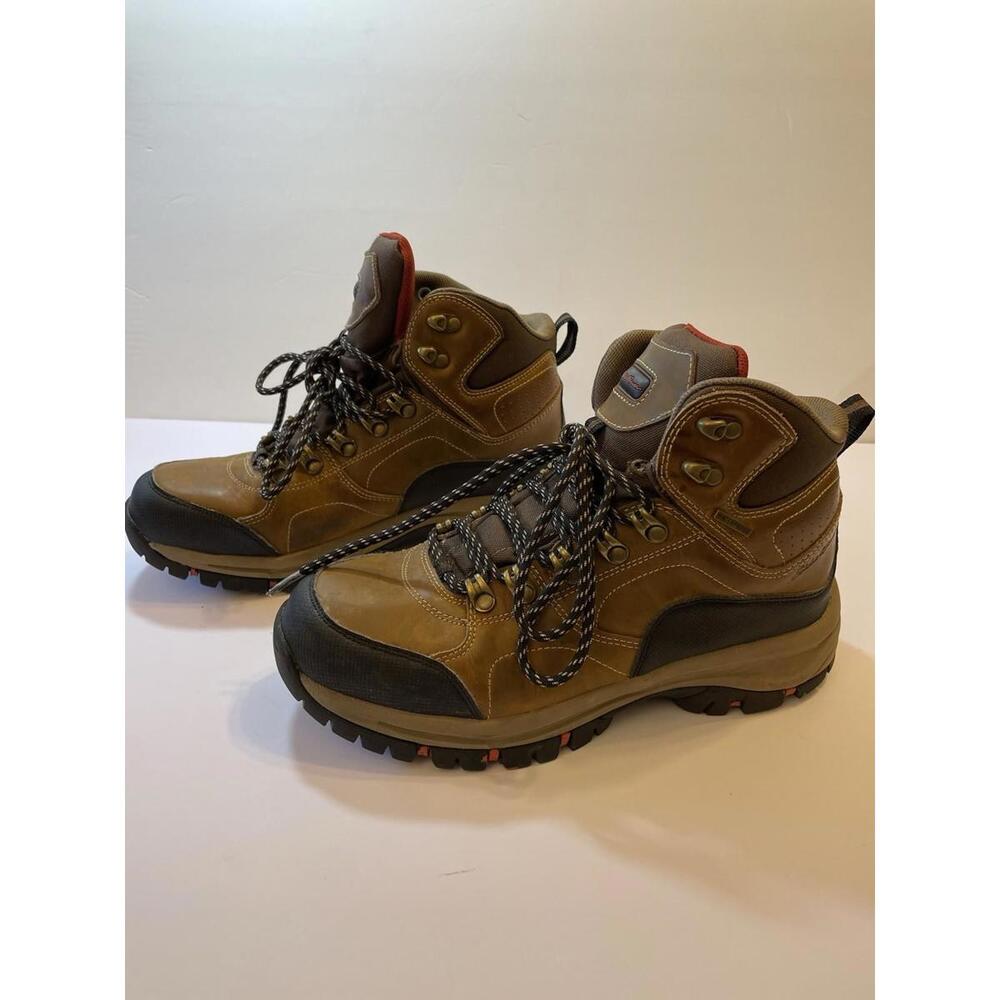 Eddie Bauer Brandon Brown Leather Waterproof Hiking /Trail Boots Size 8.0